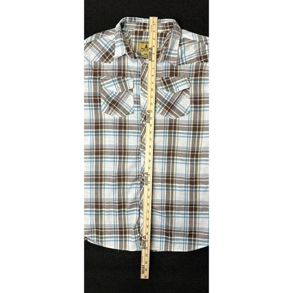 North Westwood Long Sleeve Western Shirt With Pearl Button Up Size 2x Long Slee - Picture 7 of 8